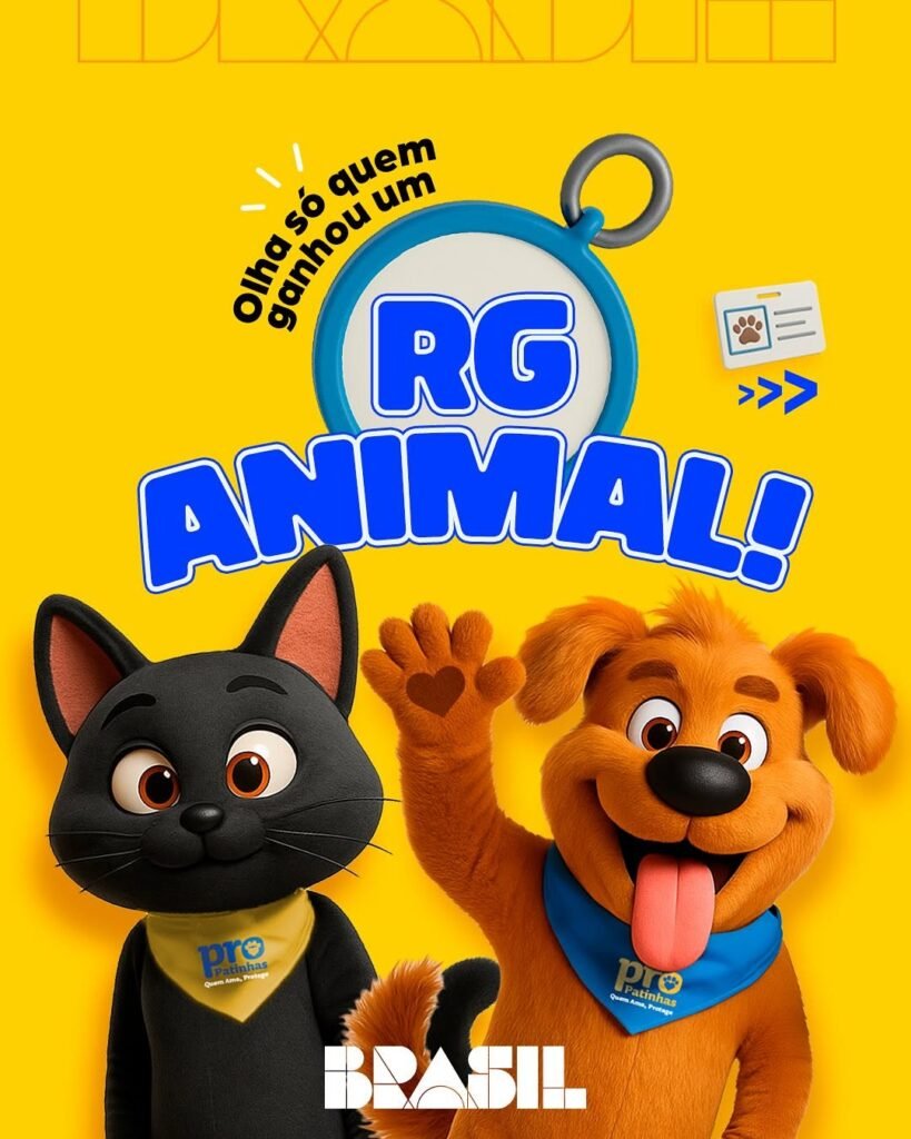 RG Animal Gratuito: veja como cadastrar seu pet sem pagar nada