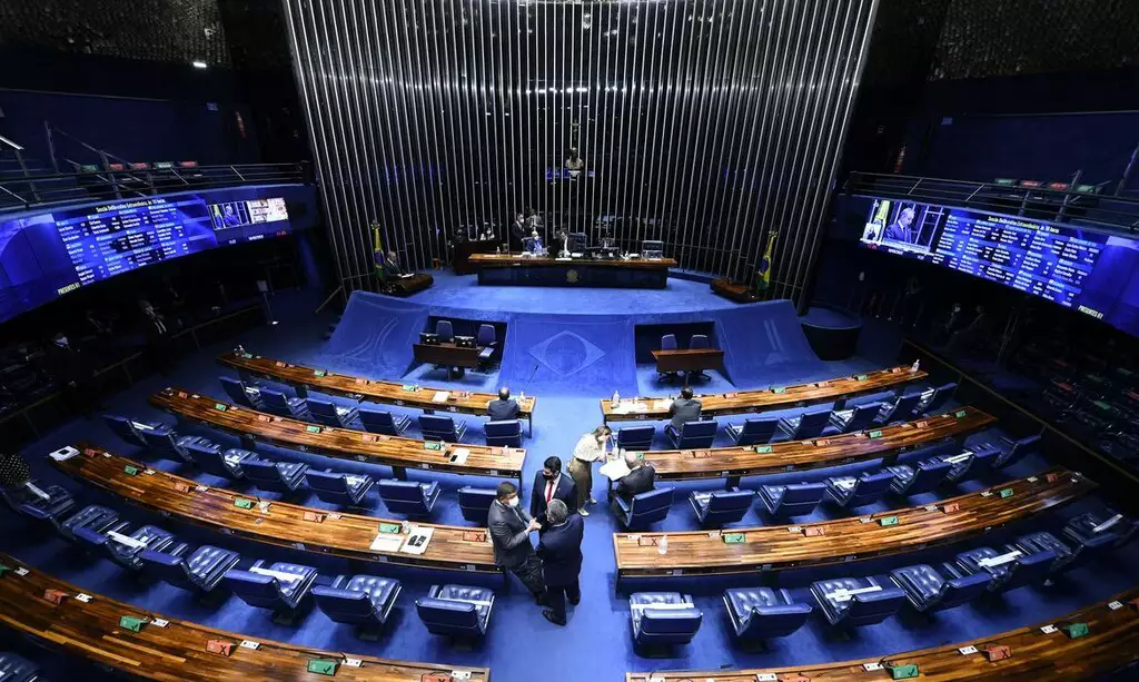 Plenário do Senado Federal, onde é votada a PEC que acaba com a escala 6x1