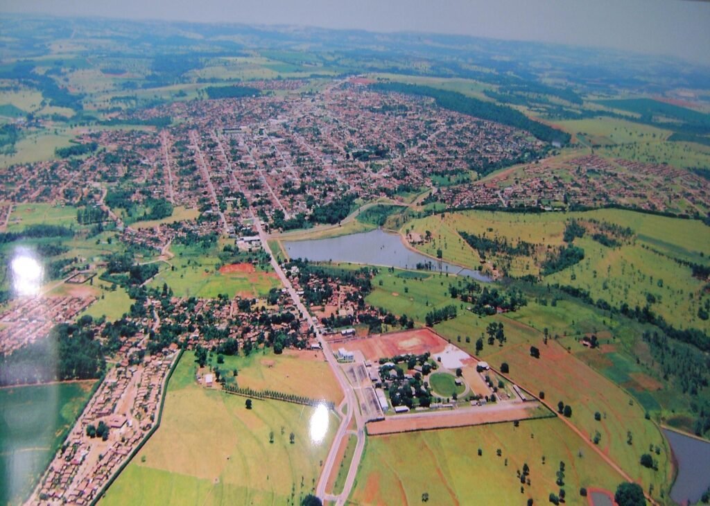 Vista aérea de Morrinhos em fotografia de arquivo de 2009