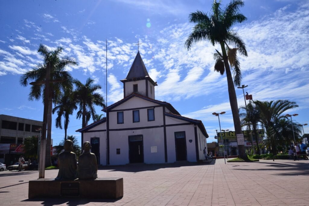 Praça da Matriz em Aparecida de Goiânia em fotografia de arquivo de 2019