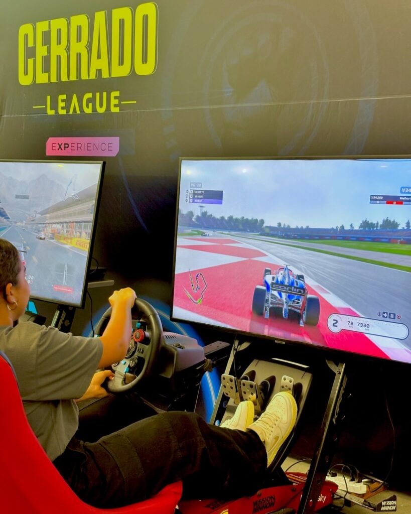 Arena gamer montada no Shopping Cerrado, em Goiânia