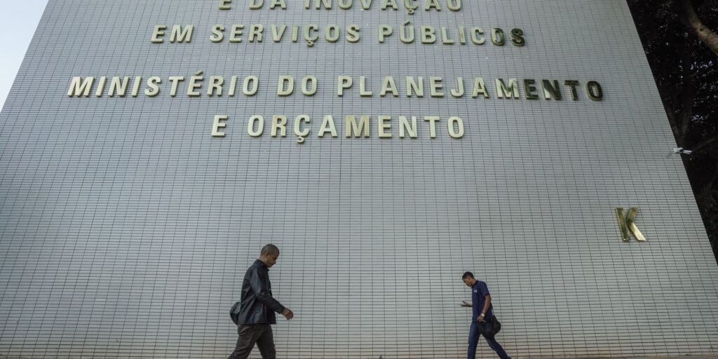 Orçamento de 2027: fachada do prédio do Ministério do Planejamento e Orçamento, na Esplanada dos Ministérios, em Brasília