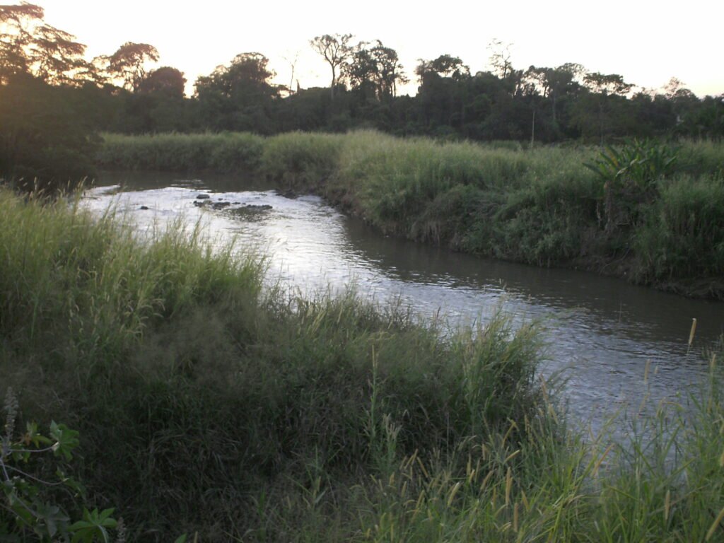 Trecho do Rio Meia Ponte em Goiânia em fotografia de arquivo de 2011